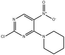 2-Chloro-5-nitro-4-(piperidin-1-yl)pyrimidine Struktur