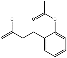 4-(2-ACETOXYPHENYL)-2-CHLORO-1-BUTENE Struktur