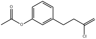 4-(3-ACETOXYPHENYL)-2-CHLORO-1-BUTENE Struktur