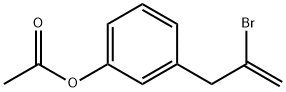 3-(3-ACETOXYPHENYL)-2-BROMO-1-PROPENE Struktur