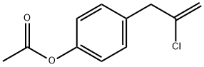 3-(4-ACETOXYPHENYL)-2-CHLORO-1-PROPENE Struktur