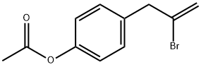 3-(4-ACETOXYPHENYL)-2-BROMO-1-PROPENE Struktur