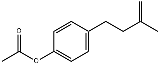 4-(4-ACETOXYPHENYL)-2-METHYL-1-BUTENE Struktur