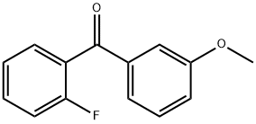 2-FLUORO-3'-METHOXYBENZOPHENONE Struktur