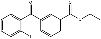 3-ETHOXYCARBONYL-2'-IODOBENZOPHENONE Struktur