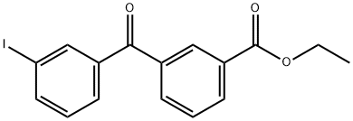 3-ETHOXYCARBONYL-3'-IODOBENZOPHENONE Struktur