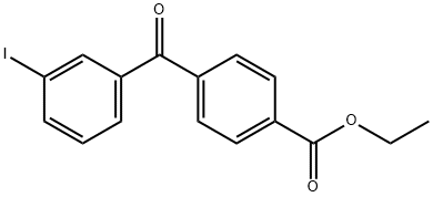 4-ETHOXYCARBONYL-3'-IODOBENZOPHENONE Struktur