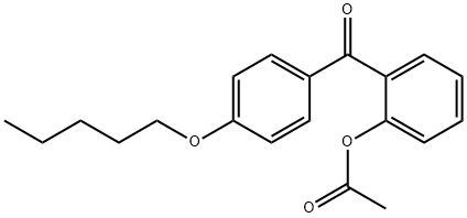 2-ACETOXY-4'-PENTYLOXYBENZOPHENONE Struktur