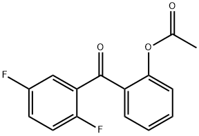 2-ACETOXY-2',5'-DIFLUOROBENZOPHENONE Struktur