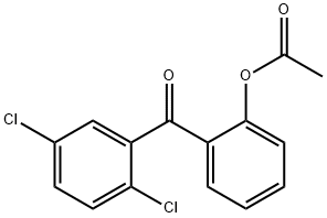 2-ACETOXY-2',5'-DICHLOROBENZOPHENONE Struktur