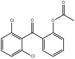 2-ACETOXY-2',6'-DICHLOROBENZOPHENONE Struktur