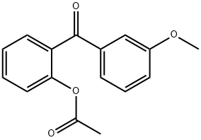 2-ACETOXY-3'-METHOXYBENZOPHENONE Struktur