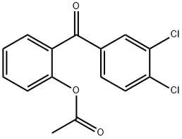 2-ACETOXY-3',4'-DICHLOROBENZOPHENONE Struktur