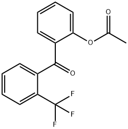 2-ACETOXY-2'-TRIFLUOROBENZOPHENONE Struktur