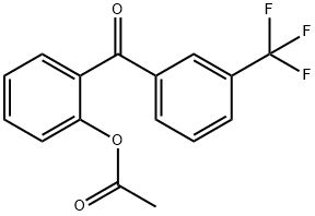 2-ACETOXY-3'-TRIFLUOROBENZOPHENONE Struktur