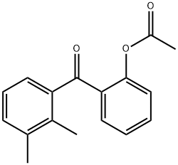 2-ACETOXY-2',3'-METHYLBENZOPHENONE Struktur