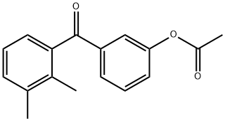 3-ACETOXY-2',3'-DIMETHYLBENZOPHENONE Struktur