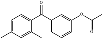 3-ACETOXY-2',4'-DIMETHYLBENZOPHENONE Struktur