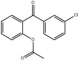 2-ACETOXY-3'-CHLOROBENZOPHENONE Struktur