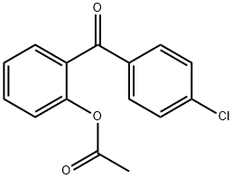 2-ACETOXY-4'-CHLOROBENZOPHENONE Struktur