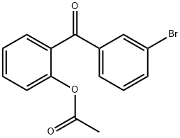 2-ACETOXY-3'-BROMOBENZOPHENONE Struktur