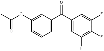 3-ACETOXY-3',4',5'-TRIFLUOROBENZOPHENONE Struktur