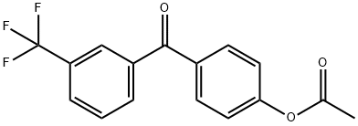 4-ACETOXY-3'-TRIFLUOROMETHYLBENZOPHENONE Struktur