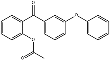 2-ACETOXY-3'-PHENOXYBENZOPHENONE Struktur