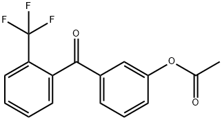 3-ACETOXY-2'-TRIFLUOROBENZOPHENONE Struktur