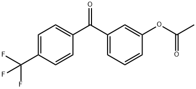 3-ACETOXY-4'-TRIFLUOROBENZOPHENONE Struktur