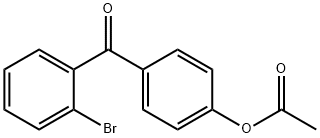 4-ACETOXY-2'-BROMOBENZOPHENONE Struktur