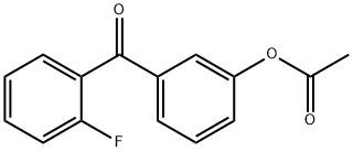 3-ACETOXY-2'-FLUOROBENZOPHENONE Struktur