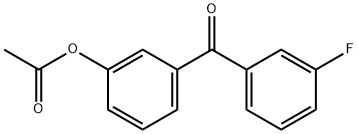 3-ACETOXY-3'-FLUOROBENZOPHENONE Struktur