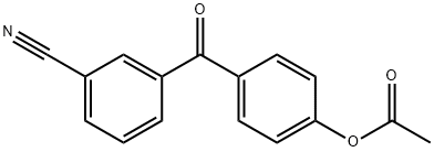 4-ACETOXY-3'-CYANOBENZOPHENONE Struktur