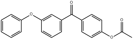 4-ACETOXY-3'-PHENOXYBENZOPHENONE Struktur