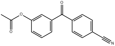 3-ACETOXY-4'-CYANOBENZOPHENONE Struktur