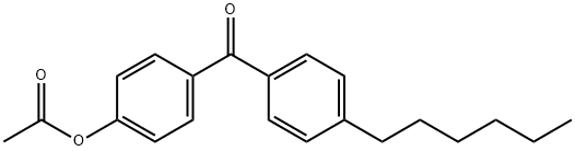 4-ACETOXY-4'-HEXYLBENZOPHENONE Struktur