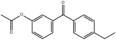 3-ACETOXY-4'-ETHYLBENZOPHENONE Struktur