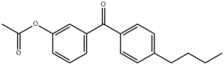 3-ACETOXY-4'-BUTYLBENZOPHENONE Struktur