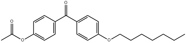 4-ACETOXY-4'-HEPTYLOXYBENZOPHENONE Struktur