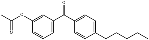 3-ACETOXY-4'-PENTYLBENZOPHENONE Struktur