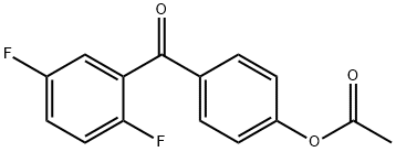 4-ACETOXY-2',5'-DIFLUOROBENZOPHENONE Struktur