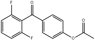 4-ACETOXY-2',6'-DIFLUOROBENZOPHENONE Struktur