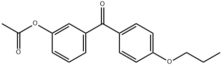 3-ACETOXY-4'-PROPOXYBENZOPHENONE Struktur