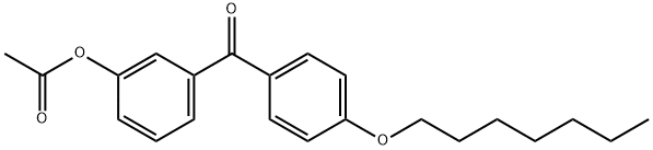 3-ACETOXY-4'-HEPTYLOXYBENZOPHENONE Struktur