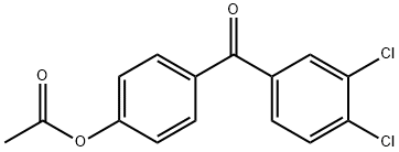 4-ACETOXY-3',4'-DICHLOROBENZOPHENONE Struktur