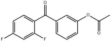 3-ACETOXY-2',4'-DIFLUOROBENZOPHENONE Struktur