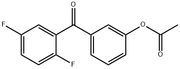 3-ACETOXY-2',5'-DIFLUOROBENZOPHENONE Struktur