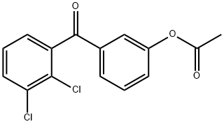 3-ACETOXY-2',3'-DICHLOROBENZOPHENONE Struktur