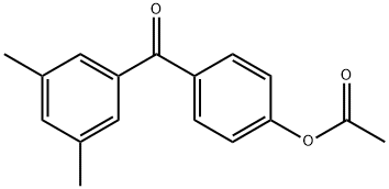 4-ACETOXY-3',5'-DIMETHYLBENZOPHENONE Struktur